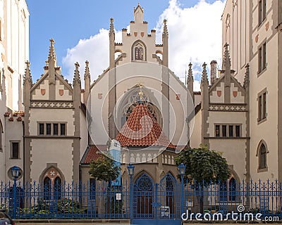 Maisel Synagogue, historical monument of the former Prague Jewish Quarter Stock Photo