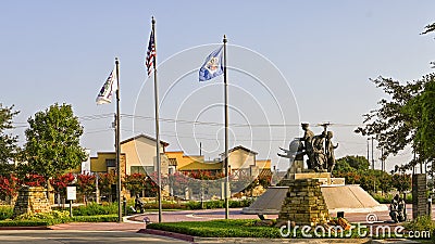 `Valor Commitment Dedication` by Bryce Cameron Liston in Grapevine, Texas. Editorial Stock Photo