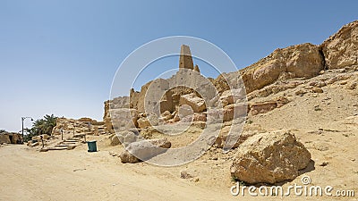 Oracle Temple in the Siwa Oasis, Egypt. Stock Photo