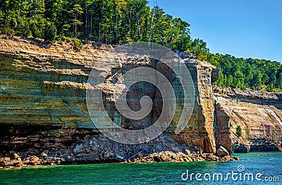 Pictured Rock National Lakeshore Lake Superior Munising Michigan Stock Photo
