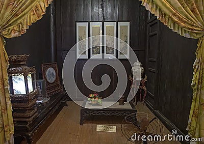 Small room in the Tan Ky Merchant House, Hoi An, Vietnam Editorial Stock Photo