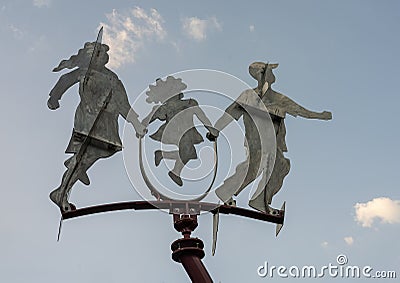 `Through the Park` by David Hickman in Haggard Park in downtown Plano, Texas. Editorial Stock Photo