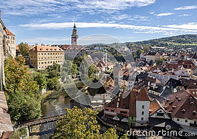 Town of Cesky Krumlov, Czech Republic Editorial Stock Photo