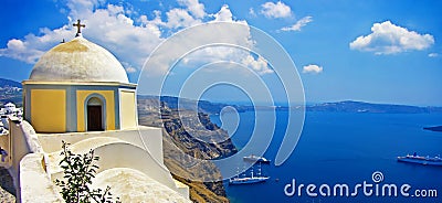 Pictures of Santorini Stock Photo