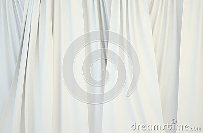 Pictures of white curtains. Stock Photo