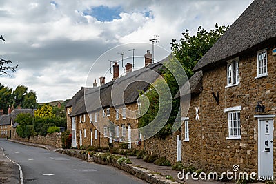 Picturesque Abbotsbury village in Dorset on the Jurassic Coast of England Editorial Stock Photo