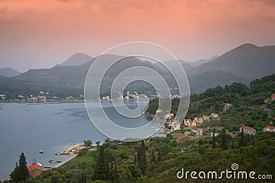 Picturesque Adriatic coast,Croatia Stock Photo