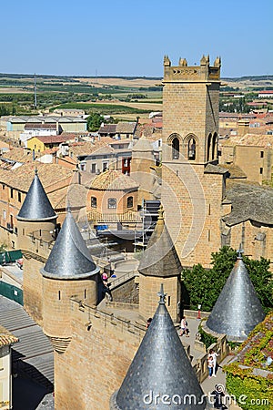 Olite Medieval Castle Navarra Spain Stock Photo