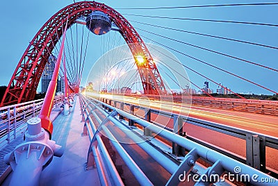 Picturesque bridge. Moscow. Stock Photo