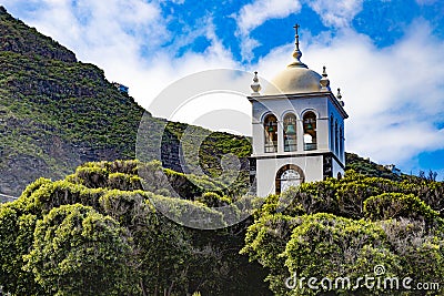 Picturesque church in Garachico Tenerife Editorial Stock Photo