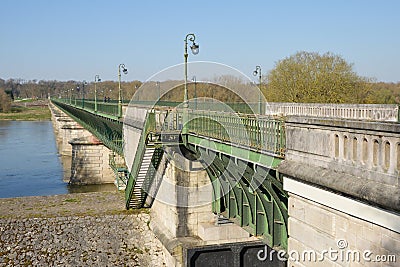 Picturesque city of Briare in Loiret Stock Photo