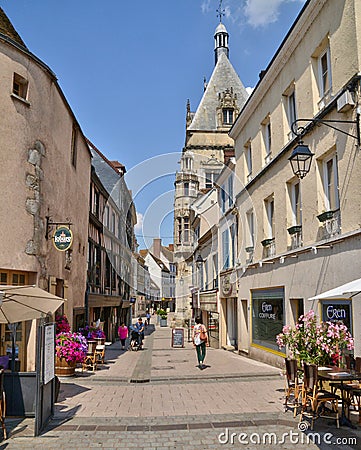Picturesque city of Dreux in Eure et Loir Editorial Stock Photo
