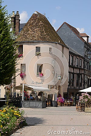 Picturesque city of Dreux in Eure et Loir Editorial Stock Photo