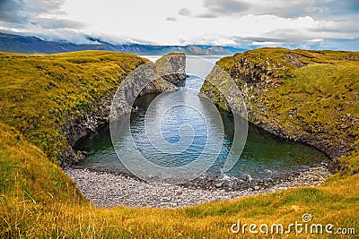 The picturesque coastal bay Stock Photo