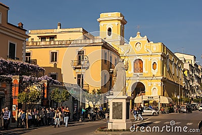 Santuario del Carmine. Sorrento. Naples. Italy Editorial Stock Photo