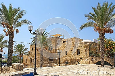 Picturesque corner in Old Jaffa, Tel Aviv Editorial Stock Photo