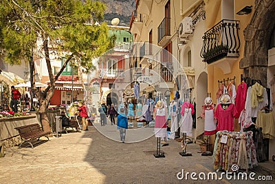 Picturesque corner. Positano. Campania. Italy Editorial Stock Photo