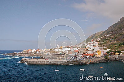 Picturesque Garachico town on tenerife island. Editorial Stock Photo