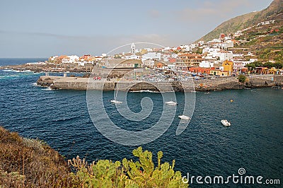 Picturesque Garachico town on tenerife island. Editorial Stock Photo