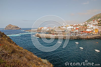 Picturesque Garachico town on tenerife island. Editorial Stock Photo