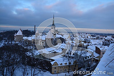 Tallinn Medieval Old Town Estonia Editorial Stock Photo