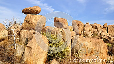 Picturesque nature landscape. Hampi, India Stock Photo