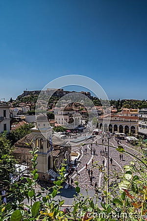 Monastiraki square, Athens Editorial Stock Photo