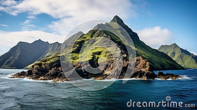 Picturesque place off an isolated Indian Ocean sanctuary Description Stock Photo