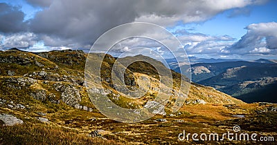 Picturesque Scottish hills, of Beinn a`Chroin. Stock Photo