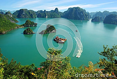 Picturesque sea landscape. Ha Long Bay, Vietnam Stock Photo