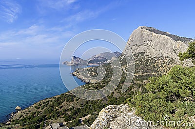 Picturesque seascape, Crimea Stock Photo