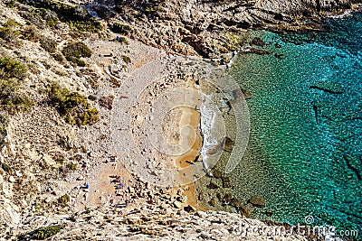 Picturesque small cove and lagoon Stock Photo