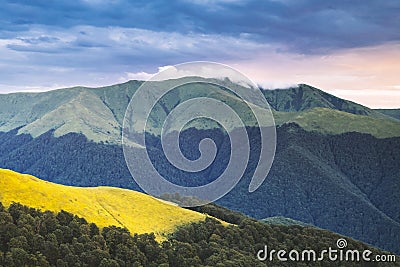 Picturesque summer landscape in Carpathian mountains Stock Photo