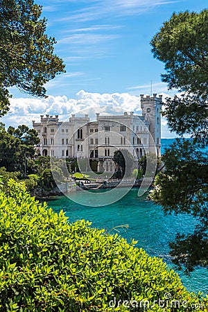 Picturesque view of Habsburg castle. Stock Photo