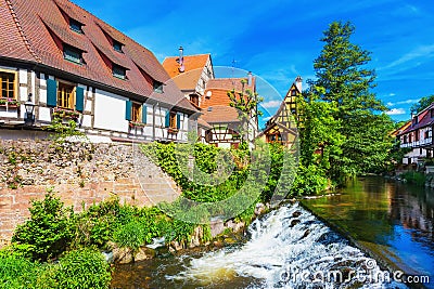 Picturesque view of Kaysersberg, Alsace, France Stock Photo