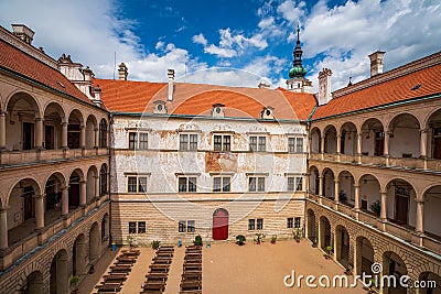 Picturesque view of Litomysl Castle, Czech Republic Stock Photo