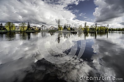 Picturesque view of Netta river Stock Photo