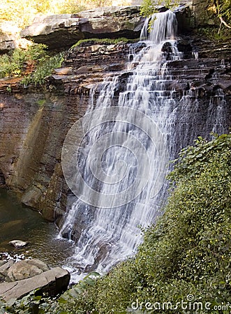 Picturesque waterfall Stock Photo