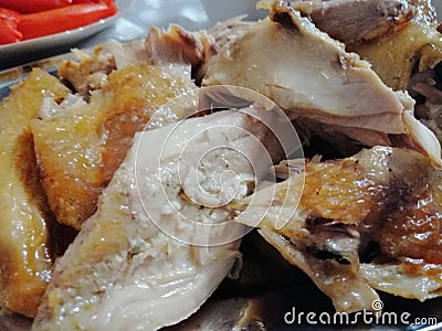 Chicken meat roasted Stock Photo