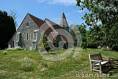 St Johns Church. Piddinghoe, IEast Sussex. UK Editorial Stock Photo