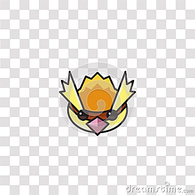 pidgey icon sign and symbol. pidgey color icon for website design and mobile app development. Simple Element from pokemon go Vector Illustration