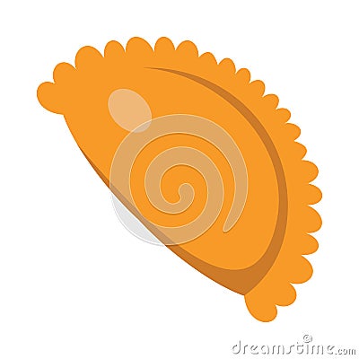 Pie colorful bakery product icon Vector Illustration