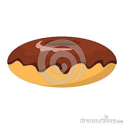 Pie colorful bakery product icon Vector Illustration