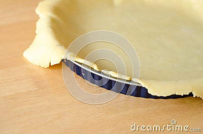 Pie crust in form Stock Photo