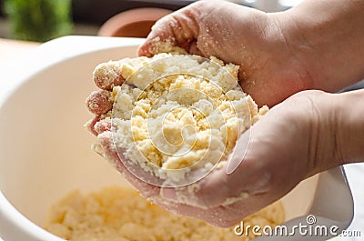 Pie dough Stock Photo