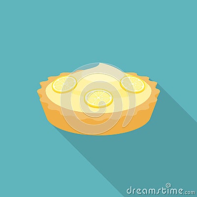 Pie lemon Vector Illustration