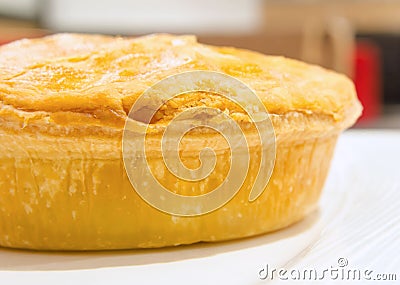 Pie on a plate Stock Photo