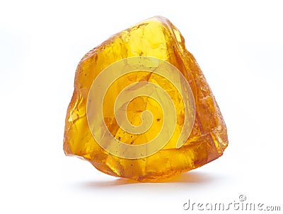 Amber isolated Stock Photo