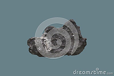 A piece of broken graphite stone Stock Photo