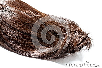 Brown hair piece Stock Photo
